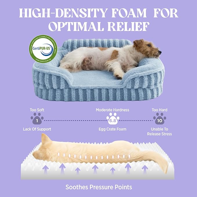 LE SURE Cute Dog Bed for Small Dogs, Orthopedic Waterproof Small Pet Beds - Image 4