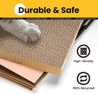Cardboard Cat House with Scratch Pad & Catnip, Cat Play Scratching House - Image 2