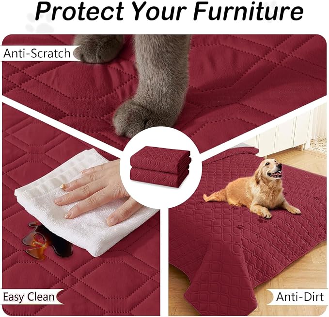 hyha Waterproof Dog Bed Blanket, Soft Pet Blankets, Waterproof Couch Cover - Image 4