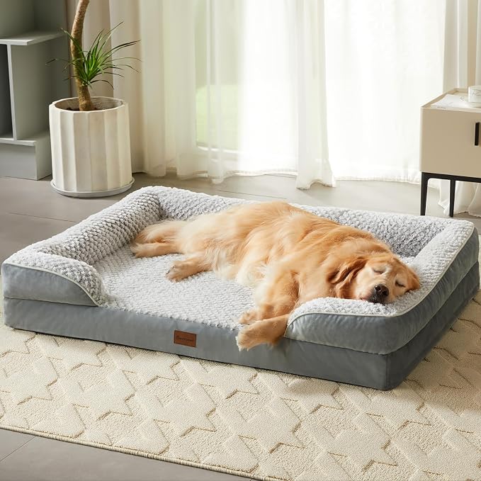 Orthopedic Dog Beds for Large Dogs, Waterproof Dog Bed, Egg Crate Foam Bed for - Image 9