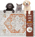 Dog Food Mat, Non Skid Cat Bowl Mat, No Stains Quick Dry by yuzshin