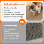 Cat Litter Mat, 24x18 Inches Large Double Layer Honeycomb Cat Litter Trapping - Image 3