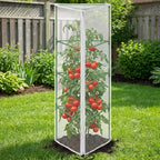 4 Pcs Garden Bird Netting for Triangle Plant Cage, Tomato Trellis Insect Bird - Image 7