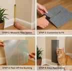 Cat Scratch Mat, 23.6’’ x 11.8’’ Cat Wall Corner Scratcher, Versatile - Image 4