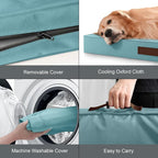 Outdoor Large Washable Dog Bed, Orthopedic Egg Crate Foam Dog Crate Mat - Image 6