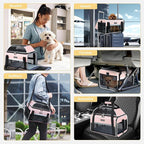 Lekereise Top-Expandable Pet Carrier 18x13x9.5 Inch Southwest Frontier Airline - Image 7