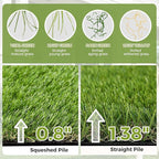 Artificial Grass Rug Indoor Outdoor, 5 x 6FT Faux Grass Turf - Image 6