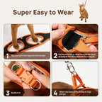 Cat Harness and Leash Set, Step-in Escape Proof Adjustable Vest Harness - Image 7