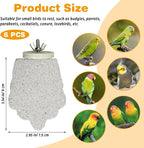 PINVNBY 6 PCS Bird Perch Parrot Beak Grinding Stone Calcium Mineral Parrot - Image 2