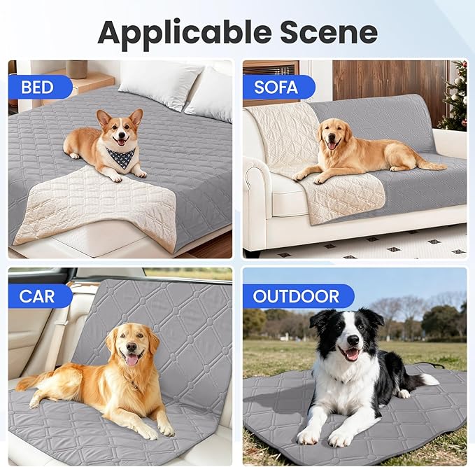 Waterproof Dog Bed Cover Pet Blanket, Soft Couch Cover - Image 5