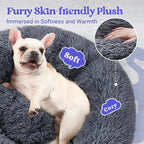 rabbitgoo Dog Bed for Small, 24 inches Machine Washable, Fluffy Donut Pet Bed - Image 2