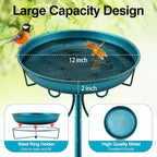 Daoeny 35In Metal Bird Bath for Outside, Vintage Freestanding Birdbaths & - Image 2