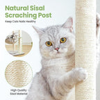 Small Cat Tree Tower with Lots of Scratching Posts - Image 3