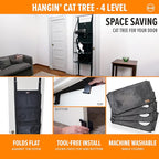 K&H Pet Products Hangin Cat Tree Door Mounted Cat Furniture, Space Saving - Image 3