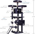 Hey-brother Cat Tree, 71 inches XL Large Cat Tower - Image 2