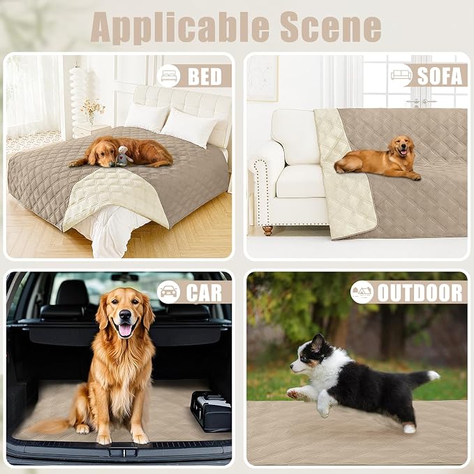 Smiry Waterproof Dog Bed Cover Blanket 40x70, Soft Reversible Pet Blanket - Image 5