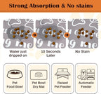 Pet Feeding Mat for Floors Waterproof Dog Mat for Food and Water Absorbent - Image 2