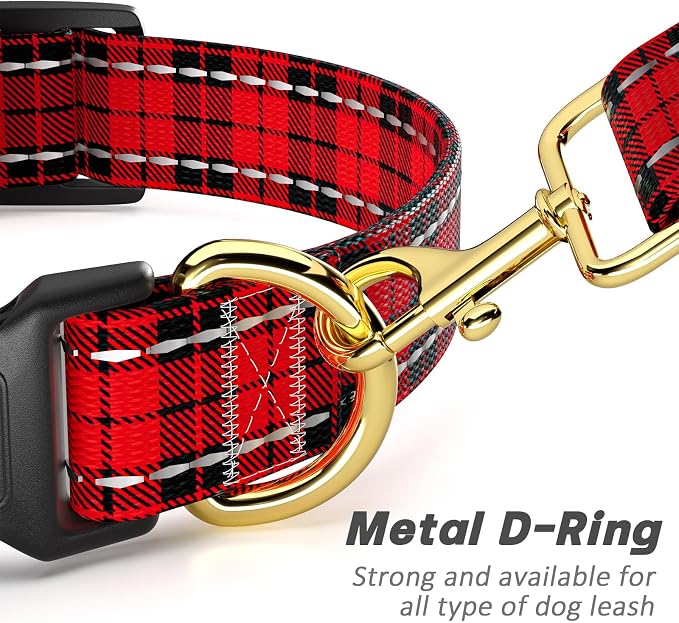 Reflective Dog Collar for Large Dogs, Cute Boho Adjustable Heavy-Duty Nylon - Image 5