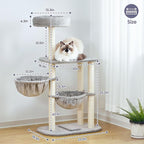 Small Cat Tree Tower with Lots of Scratching Posts - Image 5