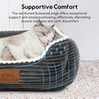 Cat Dog Bed for Pets, Rectangle Pet Bed Gift for Puppy and Kitten, Machine - Image 3