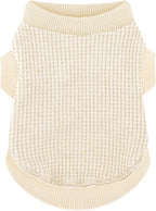 Premium Pet Clothes: Beige Tank Top Dog Shirts by Paiaite
