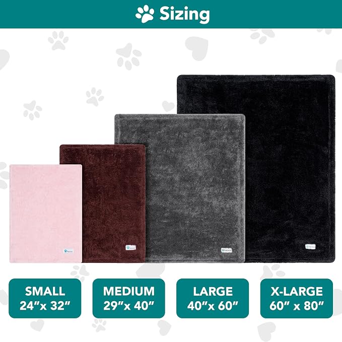 PetAmi Dog Blanket for Large Medium Dogs Pink, Fluffy Soft Puppy Blanket - Image 7