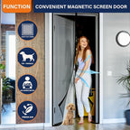 Magnetic Screen Door, Fit Door Size 32 x 96 Inches, Screen Doors - Image 6