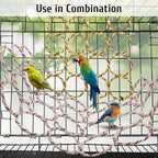 BNOSDM 2 Packs Bird Hemp Rope Net Swing Climbing Rope Net - Image 3