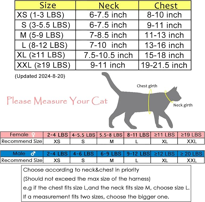 Cat Harness and Leash Set for Walking Escape Proof, Adjustable Cat Vest Harness - Image 2