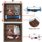 Personalized Dog Collar Frame Memorial Pet Loss Sign Dog & Cat Lover Ever Gifts - Image 3