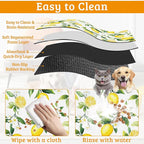 Lemon Feeding Mat, Non-Slip Rubber Backing Mat, Cat Dog Accessories Supplies - Image 5