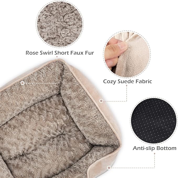 INVENHO X-Large Dog Bed for Large Medium Small Dogs Rectangle Washable Dog Bed - Image 4