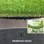 Artificial Grass Rug Outdoor Indoor 9FTX29FT Fake Grass Carpet Green Synthetic - Image 5