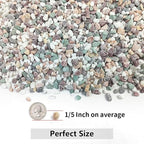 2LB Succulent and Cactus Gravel Pebbles, 1/5 Inch Natural Decorative Polished - Image 2