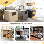 Explore Land 30 inches Dog Crate Cover Heavy Duty Polyester Pet Kennel Sunshade - Image 4