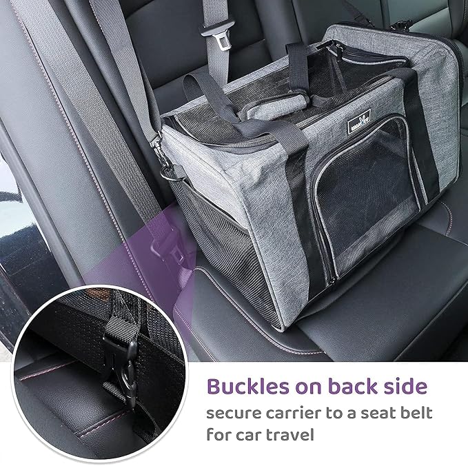 Airline Approved Pet Carrier, Collapsible Cat Carrier, Expandable Dog Carrier - Image 5