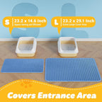 Cat Litter Mat - 23.2'' x 29.1'' Large Litter Trapping Mat, Waterproof - Image 2