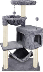 YUNIQUE Cat Tree with Cat Condo and Big Hammock by YUNIQUE