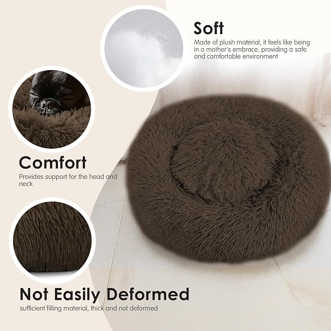 Extra Large Dog Beds, 36 Inch Human Dog Anxiety Relief Comfort Bed, - Image 4
