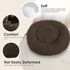 28in Large Dog Bed, Medium Size Dog and Cats, Calming Donut Bed - Image 4