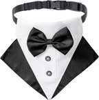 ADOGGYGO Formal Dog Tuxedo Wedding Puppt Bandana Collar by ADOGGYGO