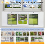 Full Size Cat Door Window Insert, fits 23'‘-28’' Various Sliding Windows - Image 5