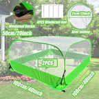 Pop Up Garden Mesh Plant Cover 2Pcs Outdoor Plant Protector Mesh Plant - Image 2