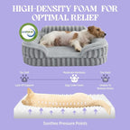 LE SURE Cute L-Plus Dog Beds, Orthopedic Waterproof Large Pet Bed - Image 4