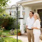 ERYTLLY Bird Feeding Station Kit Bird Feeder Pole Wild Bird Feeder Hanging Kit - Image 2