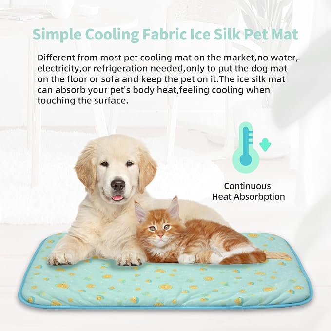 NWK Pet Cooling Mat -39’’ X 27’’ Ice Silk Cooling Mat - Image 3