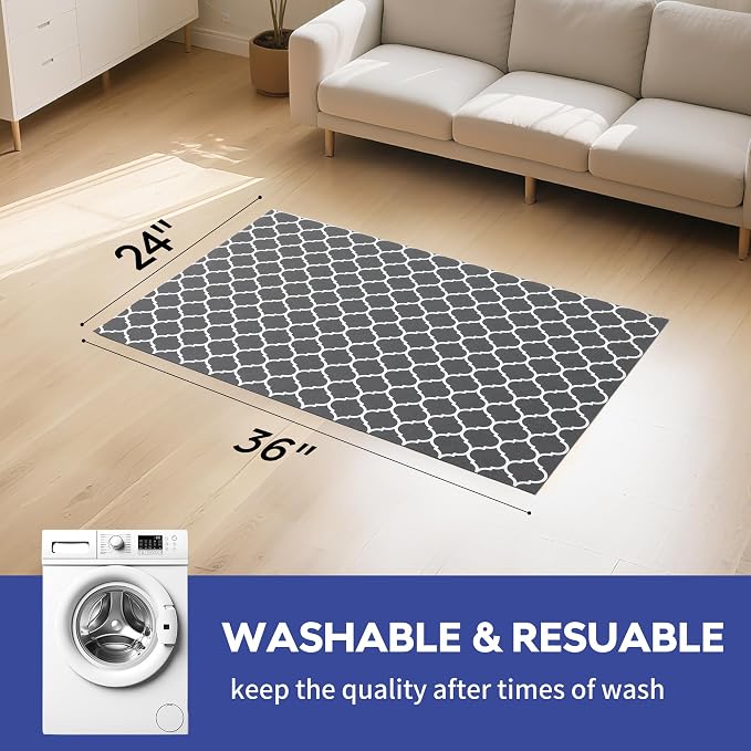 Cooyes Large Dog Food Mat 24"×36", Ultra-Absorbent Dog Bowl Mat - Image 7