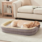 Orthopedic Dog Bed for Medium Dogs Breeds, High Density Egg Crate Foam Dog Sofa by DEBANGHOME