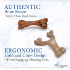 Nylabone Gourmet Style Femur & Wishbone Strong Chew Toy - Image 4