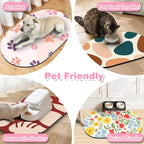 Cat Food Mat 24''x16'', Absorbent Cat Mats - Image 6